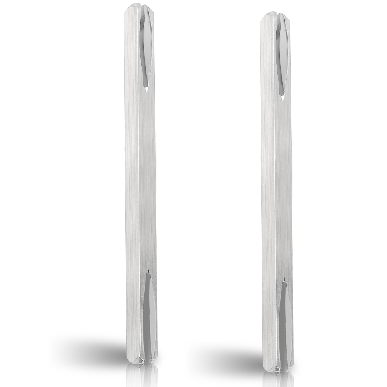 Pack of 2 Door Handle Spindle Rod, 8 mm x 130 mm Square Pin, Door Fitting, Square Pin
