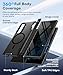 BERFY for Samsung Galaxy Z Fold 7 Case with Privacy Screen Protector, [Compatible with MagSafe][Anti Spy] Built-in Hidden Kickstand, Full-Body Shockproof Slim Phone Case for Z Fold 7, Black
