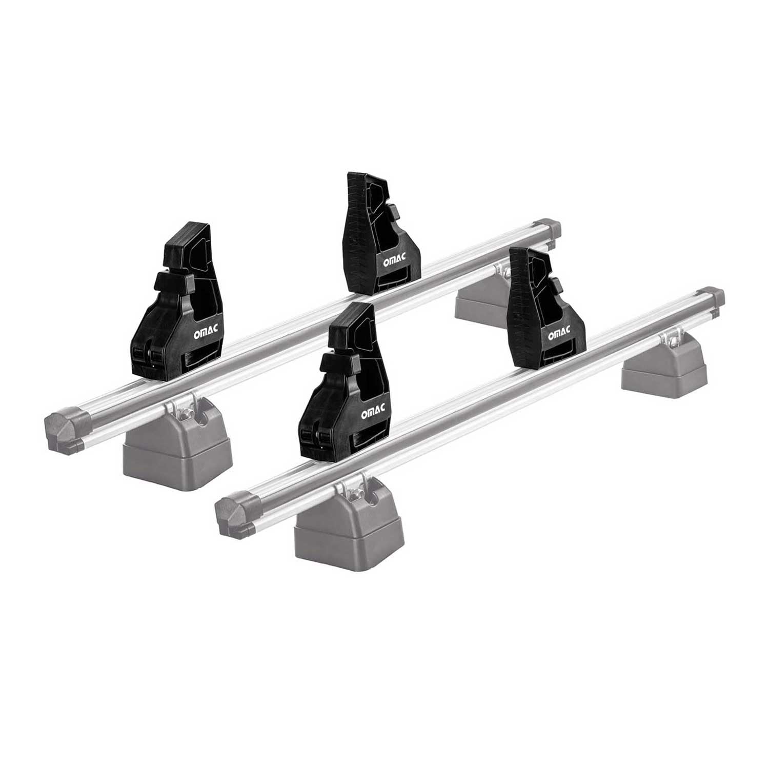 OMAC Ladungsbegrenzer Lastanschläge Load Stopper kompatibel mit Dachträger Einstellbar 4tlg