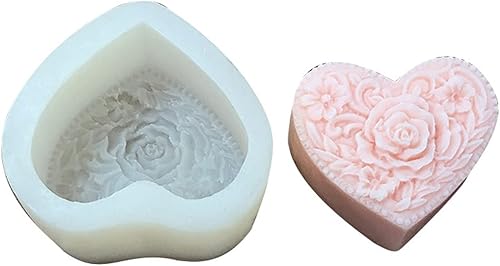 Molde de silicona con forma de corazón de amor, para fondant, molde de chocolate, herramientas de decoración de pasteles, accesorios de cocina,