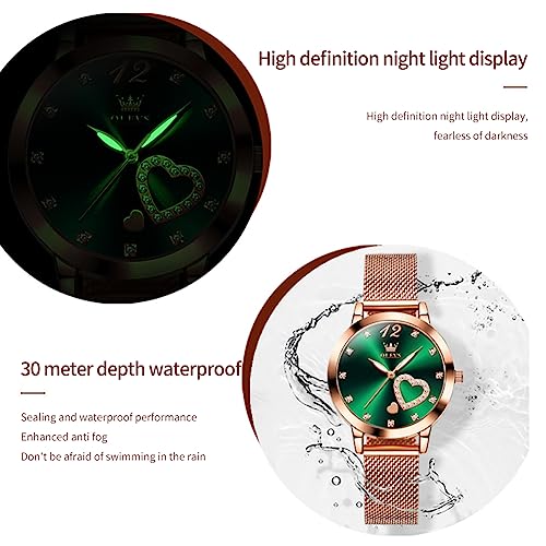 Image of OLEVS Men's Watches Analog Quartz Chronograph Dress Watch Multifunctional Stainsteel Steel Waterproof Classic Original Watch for Man