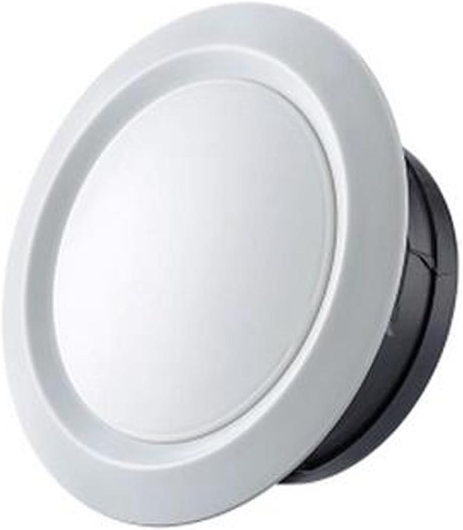 75mm Mounting Dia Adjustable Disc Ventilation Air Vent Grill Cover,Ducted Heater Aircon Ceiling Outlet Vent ventilation, Ceiling Mount Louvred Air Vent Exhaust Grille Ducted Heater Heating Outlet Vent