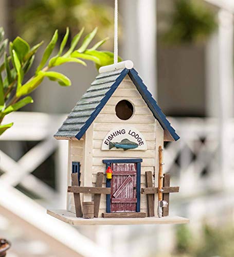 Home Bazaar HB-6022S Fishing Lodge Birdhouse, Multi