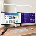 shlinux LED Desk Lamp, Desk Light with Flexible Gooseneck (White)