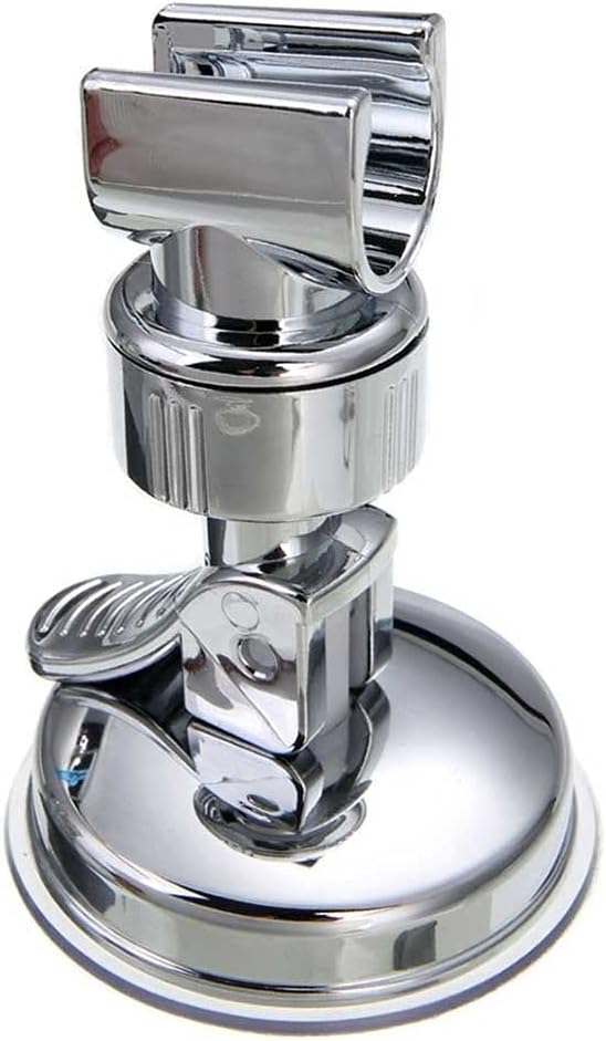 Adjustable Hand Shower Holder Suction Cup Holder Full Plating Shower Rail Head Holder Bathroom Bracket Stable Rotation