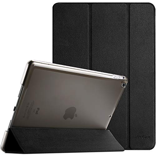 Image of ProCase for iPad 9th / 8th / 7th Generation Case 10.2 Inch (2021 /2020 /2019 Release), 10.2 iPad Case 9th / 8th / 7th Gen Cover, Slim Smart Cover with Translucent Hard Shell Back -Matte Black