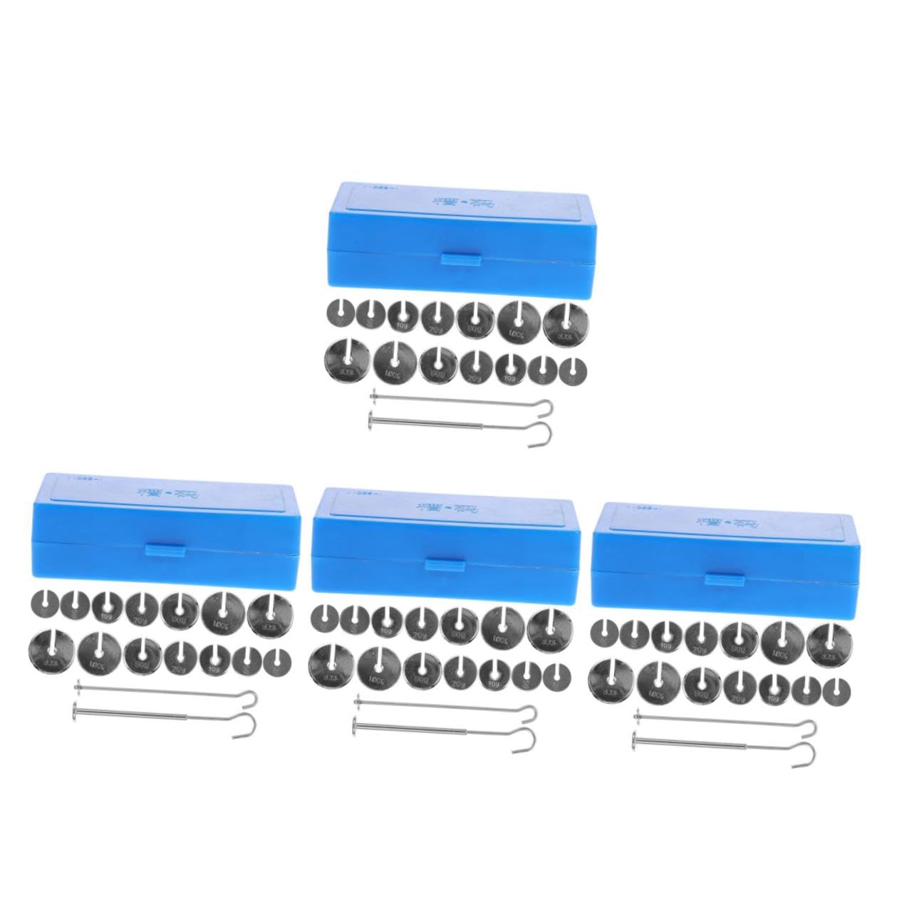 ULTECHNOVO 4ensembles Poids Métalliques Fendus Avec Pour Expériences De Physique De Poids Slottés Pour Laboratoire Précision Et Facilité Utilisation