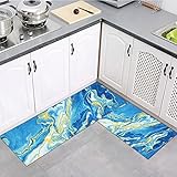 OPLJ Moderne Eingangstürmatte waschbare Küchenmatte Schlafzimmer Rutschfester Teppich Wohnzimmer Langer Teppichboden Dekoration A5 40x120cm