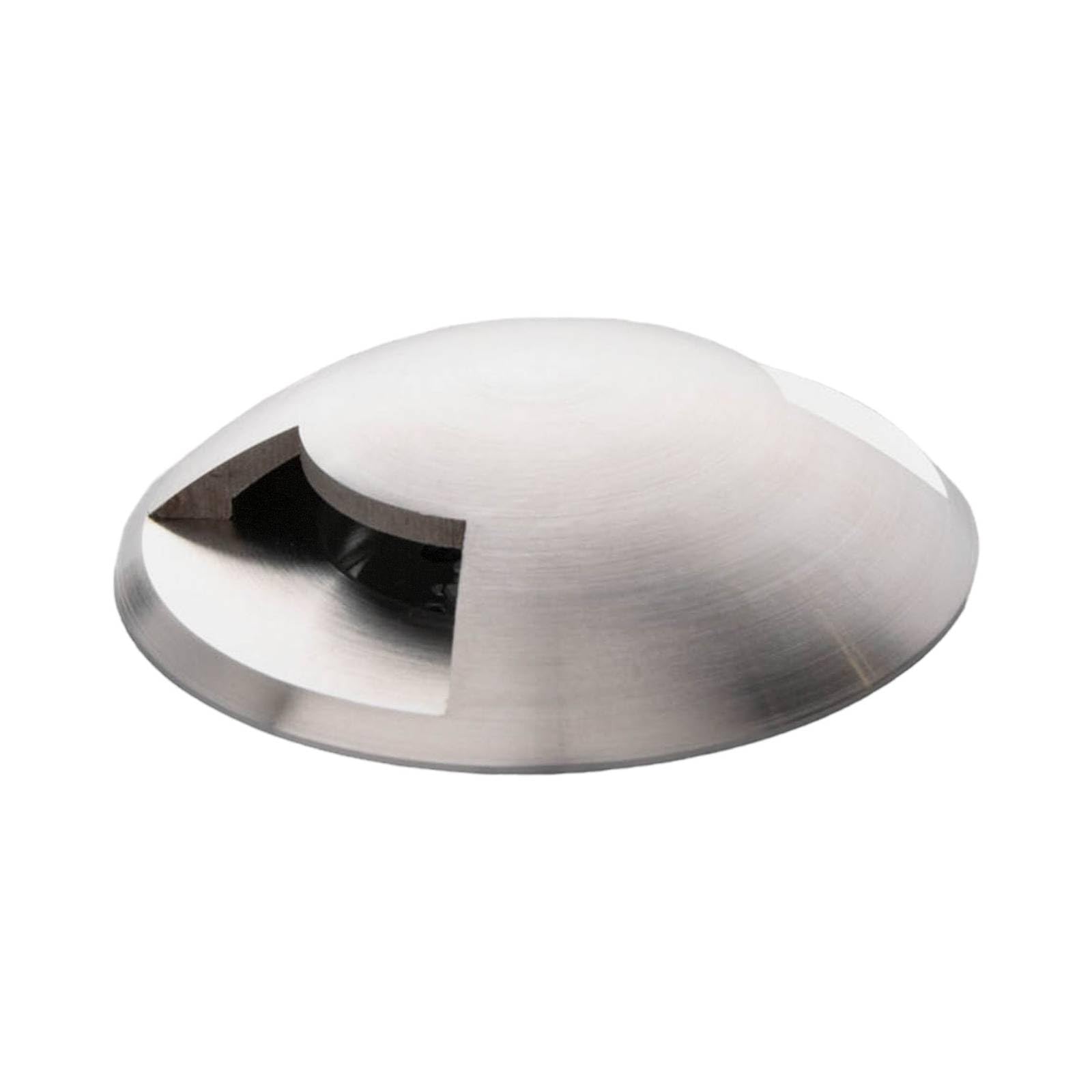 Lucande Titanium Anodised, Clear Led Recessed Floor Light Helene Dimmable (Modern) In Silver Made Of Aluminium (1 Light Source,) From Outdoor Recessed Floor