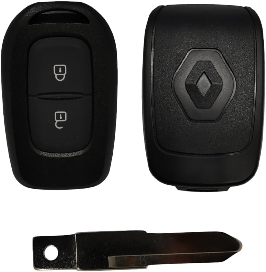 ABUNDANCE Genuine 2 Button Key Shell Replacement Compatible For Renault Duster | Kwid | Terreno | Triber | Kiger Etc