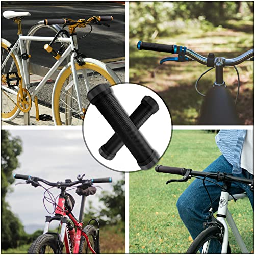 Bike Handlebar Grips, Non-Slip-Rubber Bicycle Handle Grip With Aluminum Lock, Bike Grip For Scooter Cruiser Tricycle Wheel Chair Mountain Road Urban Foldable Bike Mtb Bmx Beach Cruiser Scooter (Black) #TOP5