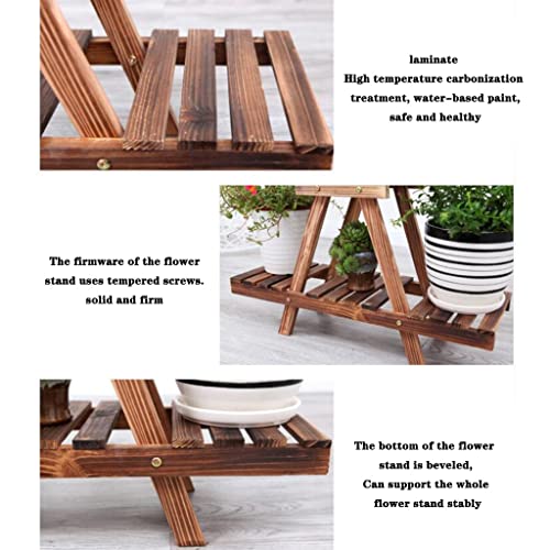 Étagère à fleurs en bois multicouche robuste et esthétique pour petits espaces - 6
