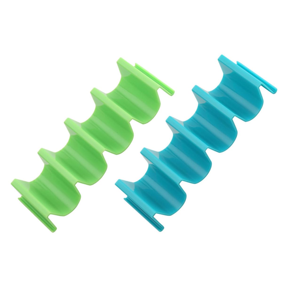 PRETYZOOM 2 Pack Plastic Burrito Stand Mexican Tortilla Holder Taco Holders for Easy Serving Filling Assorted Colors Kitchen Taco Rack