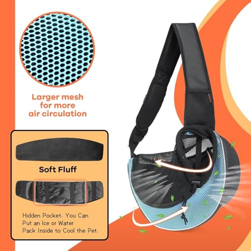 Sac de transport mains libres pour petits chiens et chats de 1 à 2 kg YUDODO