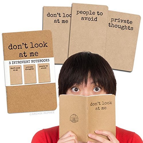 3 Introvert Notebooks - People to Avoid