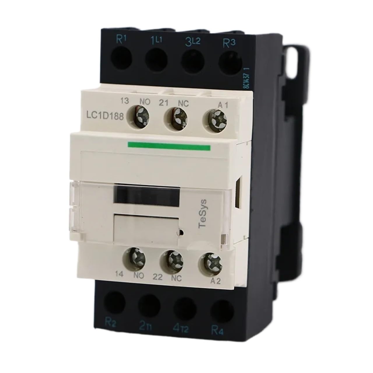 HUUOQIWY LC1D188V7 AC electromagnetic contactor 4P 2NO+2NC LC1-D188V7 32A 400V AC Coil