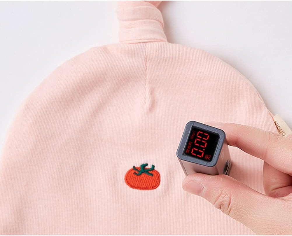 Cartoon Fruit Embroidery Pure Color Hat Cotton Beanies Baby Newborn Hat