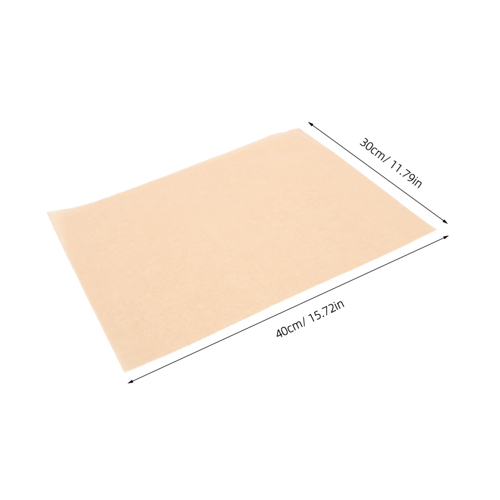 Carta da Forno Antiaderente Rettangolare 40x30 Cm, 100 Fogli