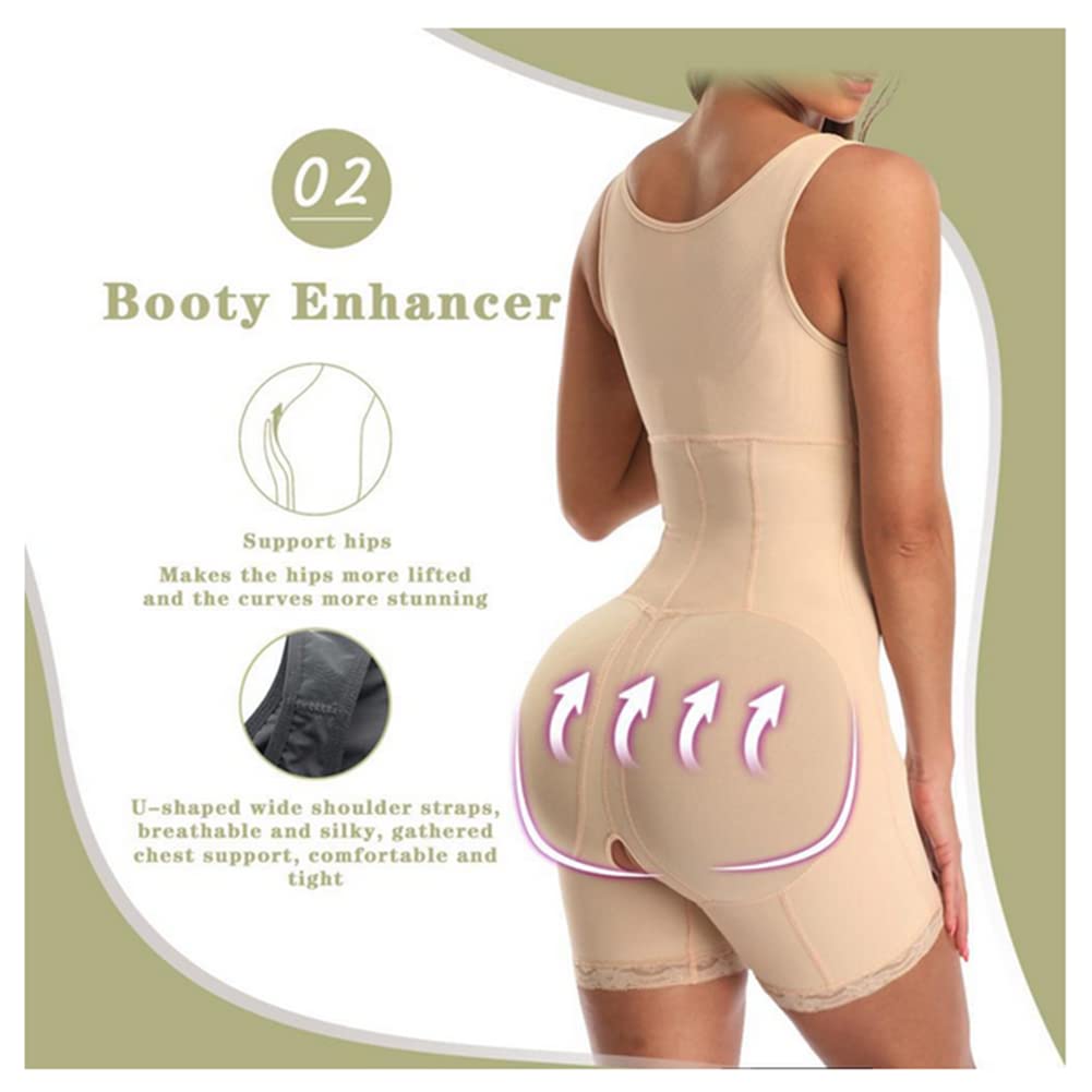 Body Shapewear Waist Trainer Butt Lifter Damskie wyszczuplające body modelujące brzuch(Kolor miąższu-3X-Duży