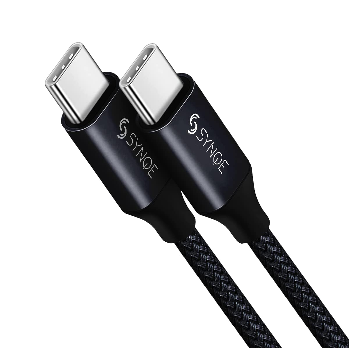 Synqe USB C to USB C 60W Nylon Braided Fast Charging Cable Compatible with Samsung Galaxy Note 20 S22 S21 S20 S20 FE 2022 A73 A53 A33, Xiaomi, Mi, Oppo, Vivo, iQoo (1M, Black) (B08NWCQD59) Amazon Price History, Amazon Price Tracker
