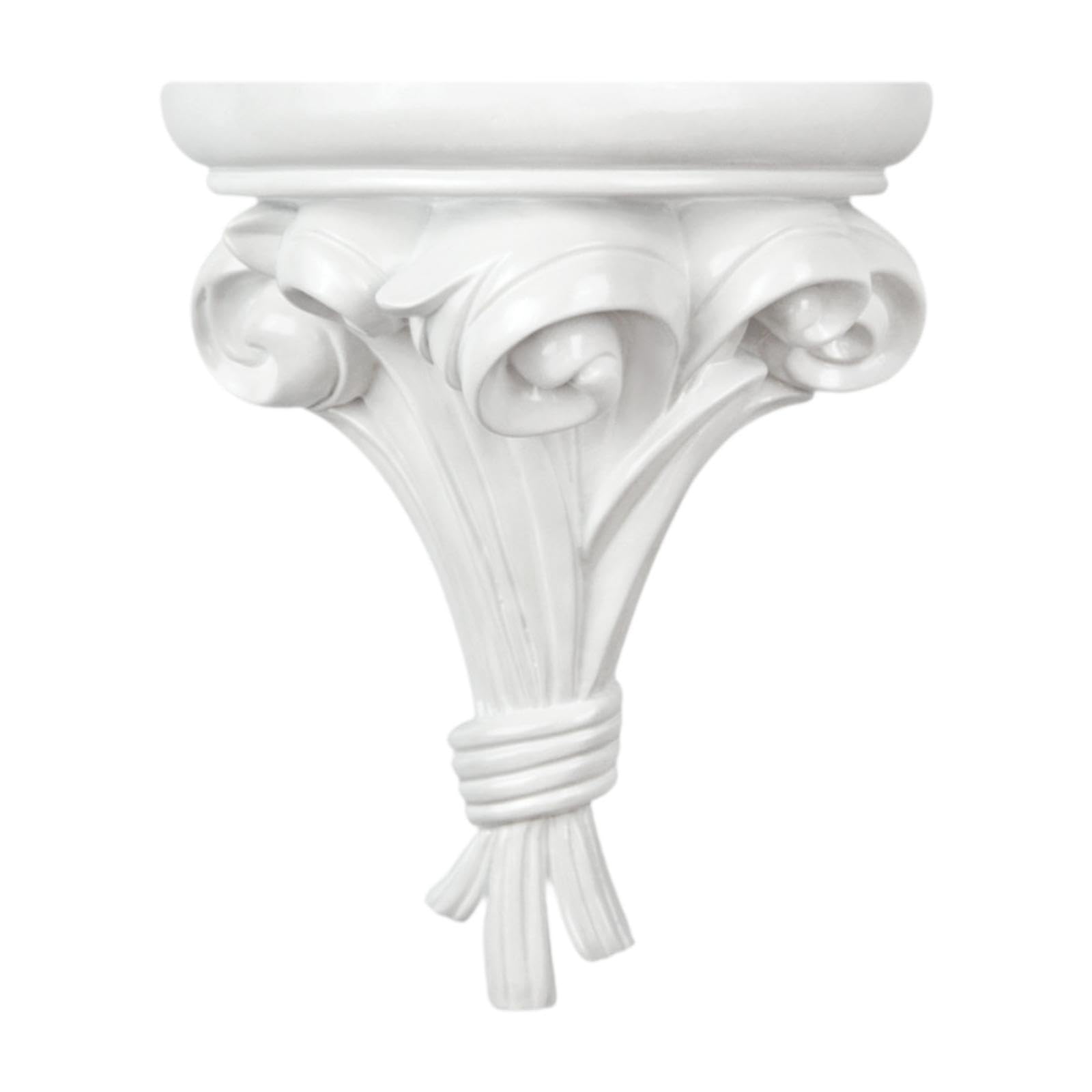 Décoration murale étagère suspendue blanc petit ornement polyvalent en résine