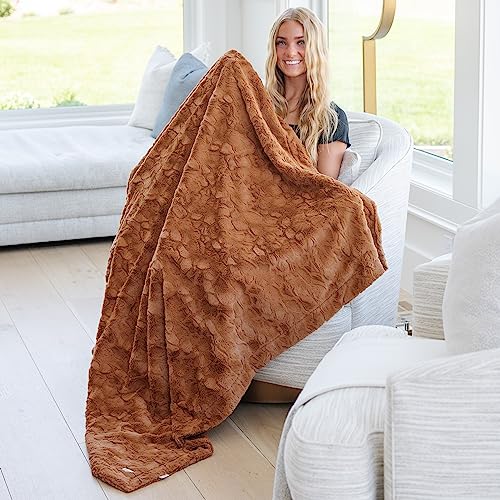Graced Soft Luxuries Throw Blanket Oversized Softest Warm Elegant Cozy Decorative Thick Faux Fur For Couch, Sofa, Bed, Living Room, Home (Xl 60" X 80", Camel) #TOP8