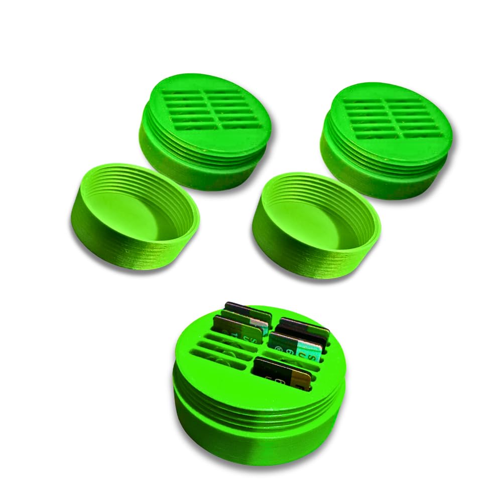 Memory Card Case Holder Micro SD Card Case 12 Slot – Micro SD Memory Card Holder Storage Box Organizer, Compact Portable Travel Case for Camera Drone, Pocket Size Screw Lid Protection (Green)-image-3