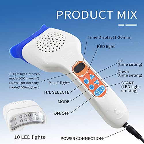 Portable Teeth Whitening Tool Light Kit Handheld Led Cold-Blue Lights Teeth Bleaching Machine Accelerator For Clinic Beauty Salon #TOP2