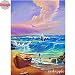 FHGFB 5D DIY Diamant Peinture Numéro Kit Ocean Wave Navire Broderie Point De Croix Art Artisanat Toile Décoration Murale Cadeau Diamant Rond sans Cadre -40x50 cm