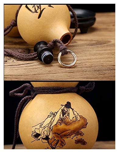 DWhui Wakefles wijnpot sake set vlag natuurlijke wijn pompoen hanger outdoor draagbare waterfles / ambachtelijke / wijnbal / wijnpot / bloem rangschikking decoratie, 600ml - Image 4