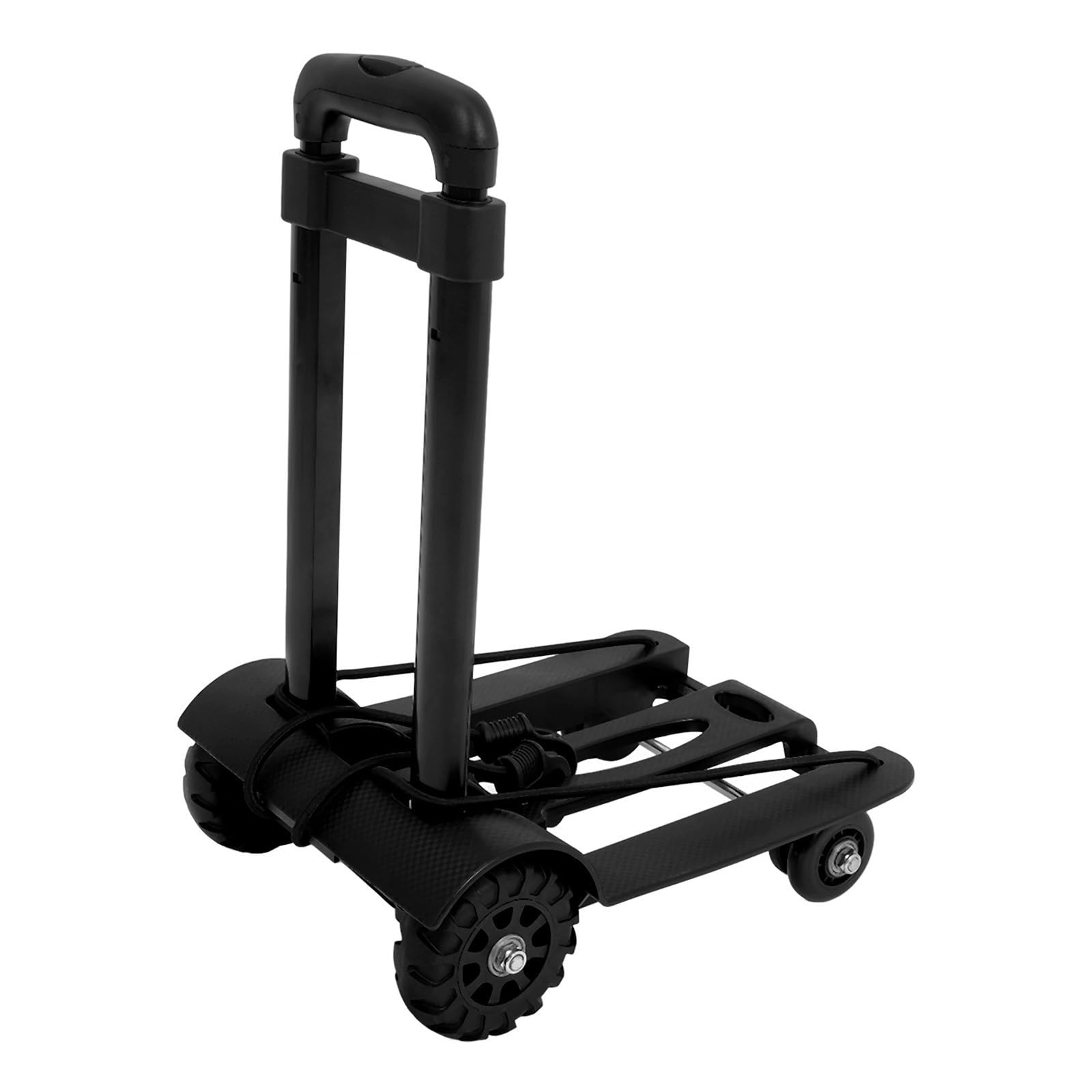 BESPORTBLE Carro de Mano Plegable de Aleación de Aluminio Portátil Capacidad de Carga Fuerte y Ruedas para Compras y Viajes