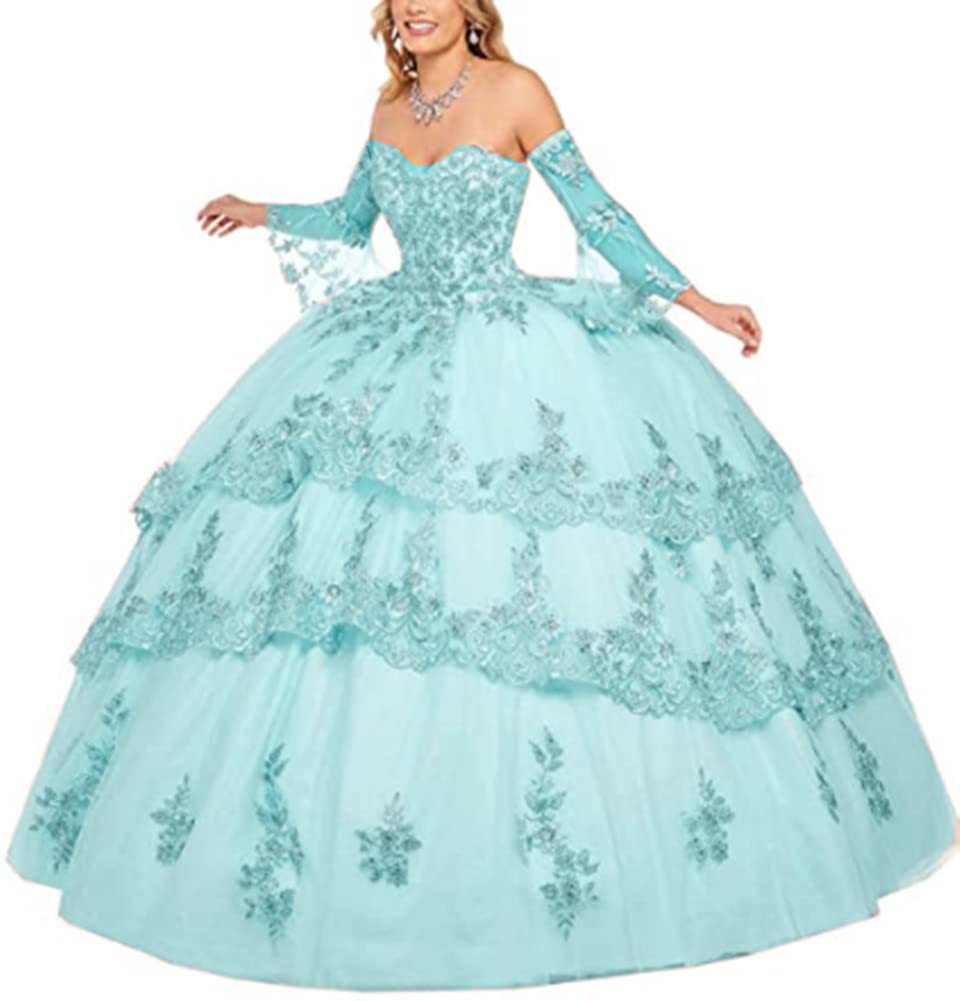 Robe de Quinceanera d'exception avec volants en dentelle raffinée - 7