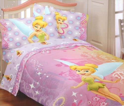 Disney Fairies Tinkerbell Whimsy Tink Full Sheet Set