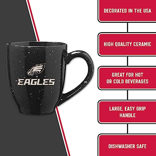 Image of Rico Industries NFL Football 16 oz Team Color Laser Engraved Speckled Ceramic Coffee Mug
