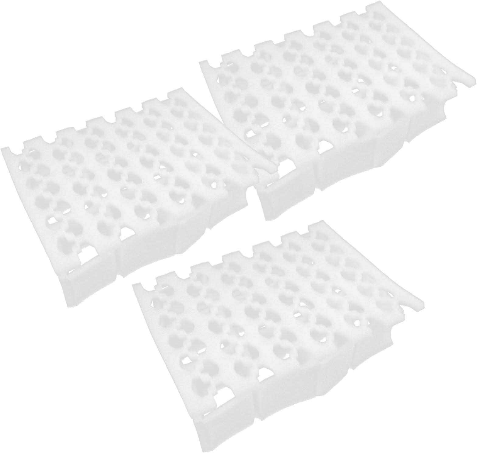 3Sets Shock Cushion Fruit Storage Liners Protective Pearl Inside Package for Safe Fruit Logistics Multiple Partition Design for Pears and Kiwis