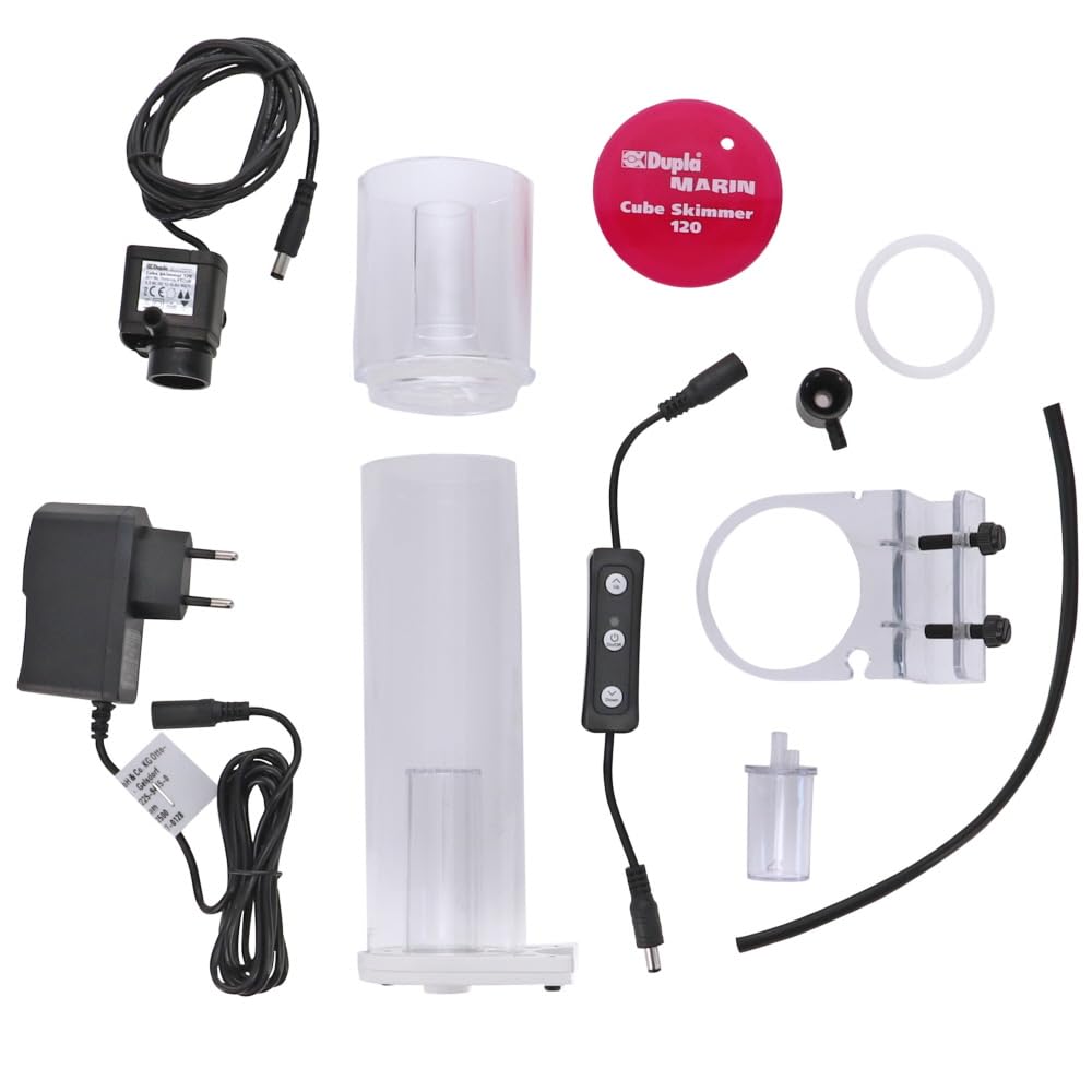 Dupla Marin Cube Skimmer, 120 l, Potente schiumatore di proteine per Il Vostro Acquario, Riduce Le Sostanze nocive ed Efficace Pulizia dell'Acqua, Ideale per Acqua salata, Facile da Usare