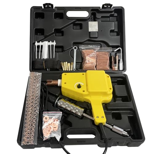 Stud Welder Kit, Stud Welder Dent Repair Kit, 800VA Spot Welder Stud, 110V Welder Stud Kit, Spot Welder Machine，Stud Gun Dent Puller Kit with Complete Accessories (5500-2)