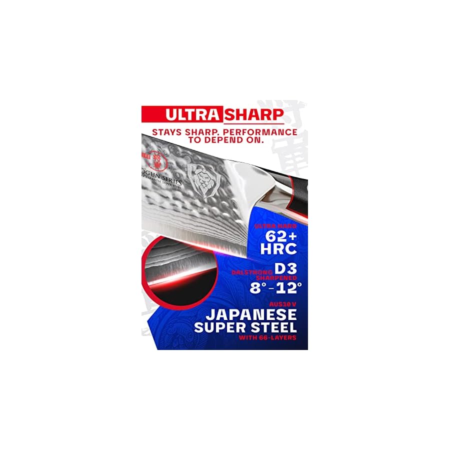 Dalstrong Shogun Series Chef Knife 8" ELITE Bundled with Paring Knife 3.5" Gift Set