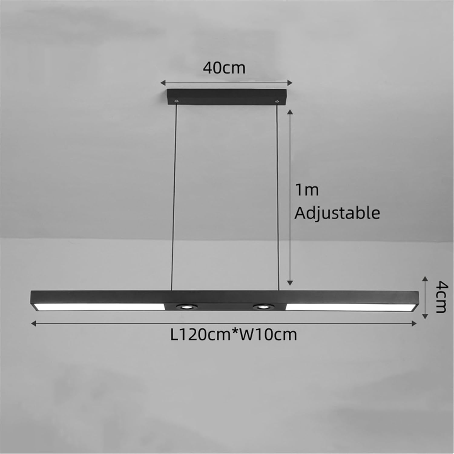 Nordic Minimalist Track LED Ceiling Light Modern Rectangular Hanging Lamps Dressing Room Living Room Spotlight lighing fixtures