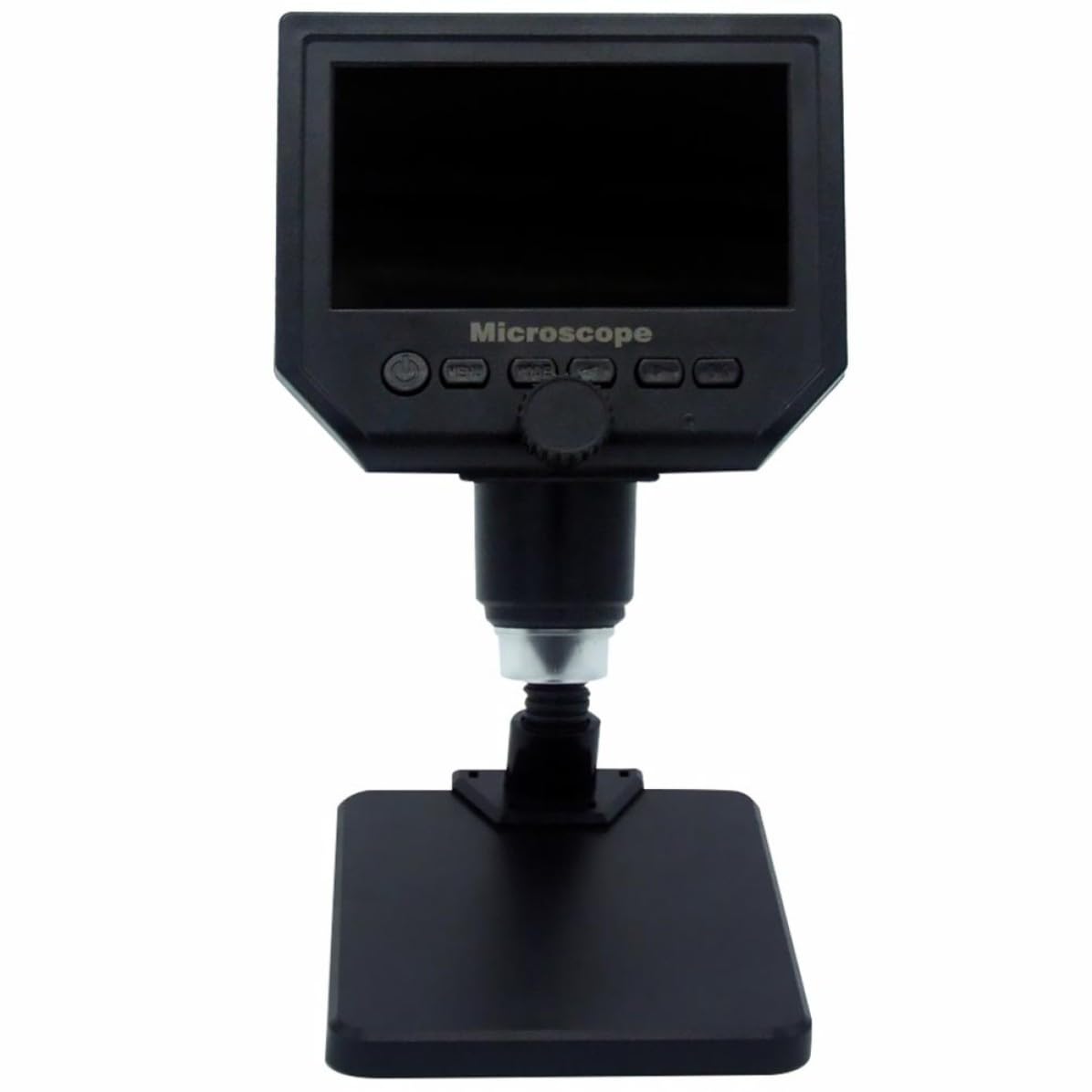 Digitales Mikroskop G600 mit 1080p und 3.6mp Ccd, Schwarz | Lcd Bildschirm, Foto und Videoaufnahme, Loop Recording, Automatische Abschaltung, 8 Led, Lithium Batterie