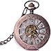 ZHANGYY Orologio da Tasca retrò a Conchiglia Moda Orologio da Studente Tendenza Orologio Meccanico retrò Foto Orologio da Tasca Decorate Gift for Father
