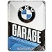 Nostalgic-Art Plaque Vintage BMW – Garage – Idée de Cadeau pour Les Fans d'accessoires Automobiles, en métal, Déco Design Retro, 15 x 20 cm