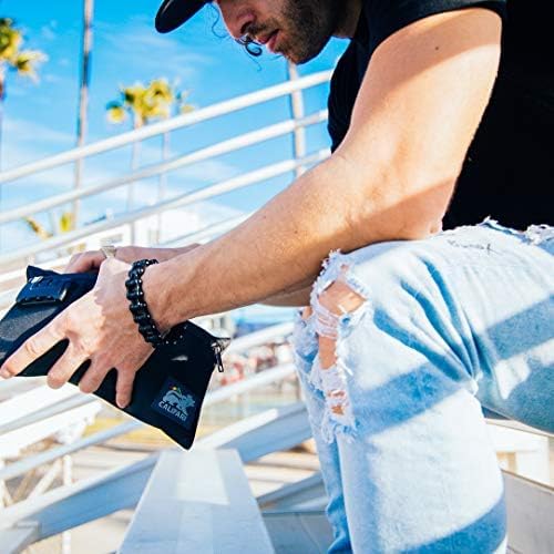 Miniatura 8 de Califari Contenedor con cerradura a prueba de olores (11 x 7 pulgadas), bolsa duradera 100% a prueba de olores con cerradura de combinación, ideal