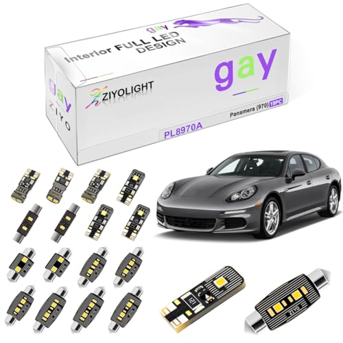 Kit de luces LED interiores para Porsche Panamera 2010-2016 miniatura 1
