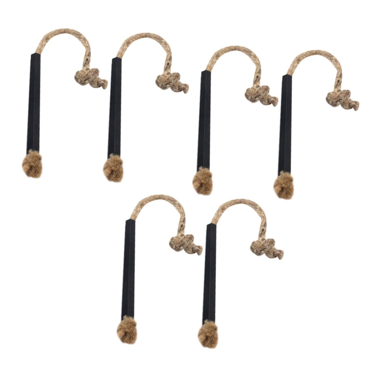 Toddmomy Outdoor Camping 6pcs Wick Cord Fire Starter Aluminum Tube Long Burning Time Windproof Natural Rope