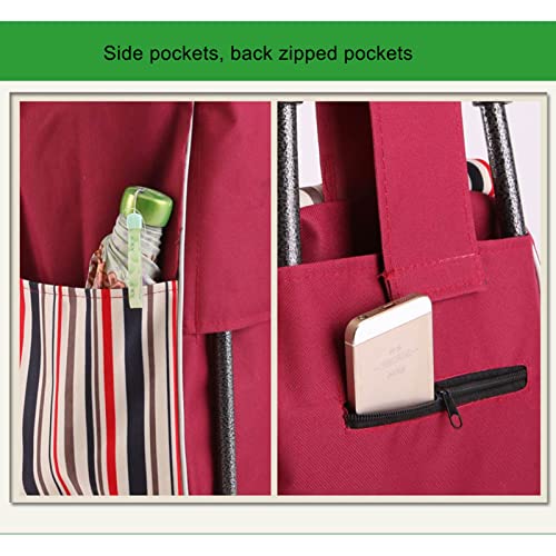 THEGA Oxford-Stoff tragbar wasserdicht Einkaufstrolley zum, 48 l Wiederverwendbare Ersatztasche zum Einkaufen Camping… – Bild 5