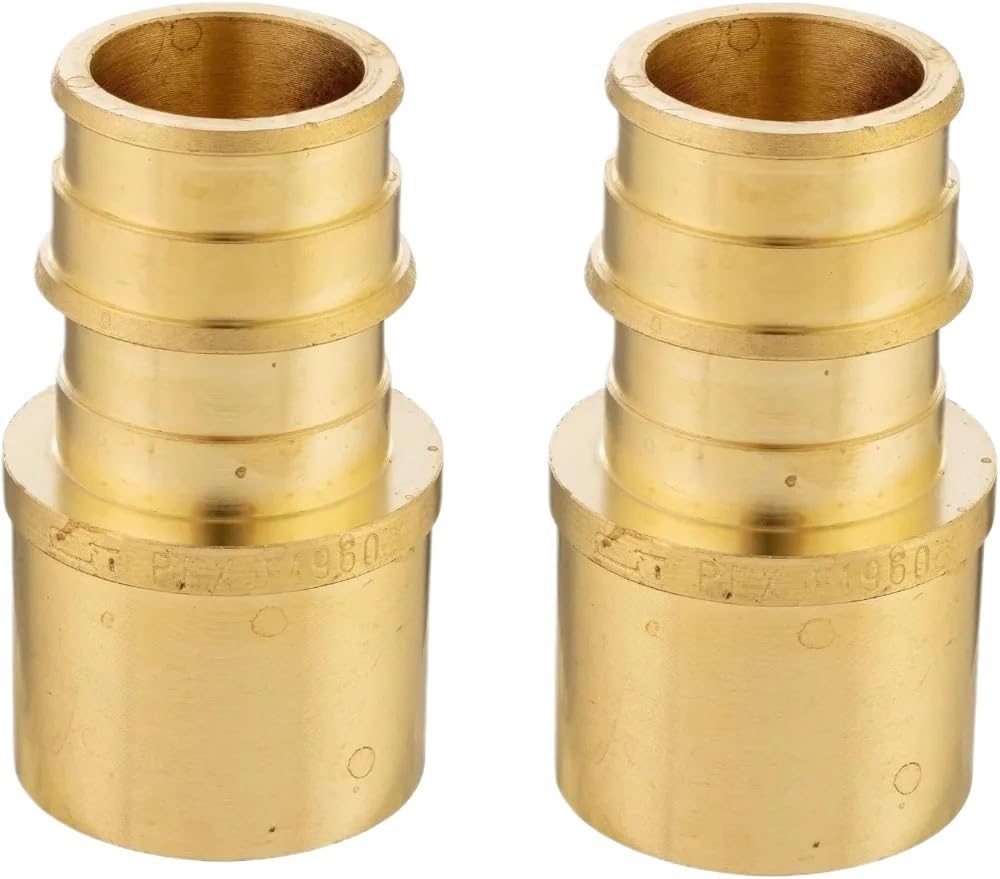 Mosiężny PEX, żeński adapter potowy o pełnym przepływie 1/2 "X 1/2" 20 sztuk/opakowanie Przemysłowy łącznik rurowy