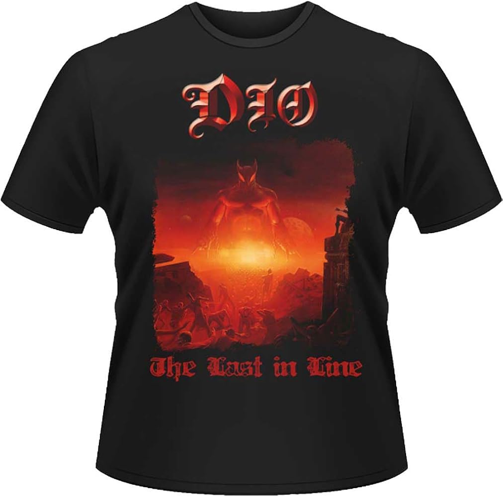 Amazon.com: Men's Dio Last in Line T-Shirt Medium Black : Clothing