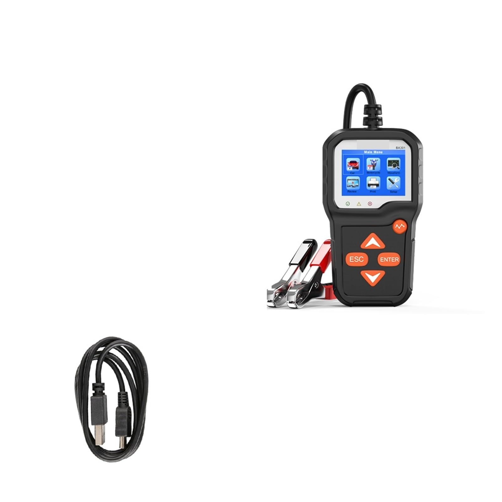 Probador De Batería De Coche 12V 6V Prueba De Arranque De Motocicleta 2000 CCA Cargador De Baterías De Barco Herramientas Automotrices Circuito Analizador