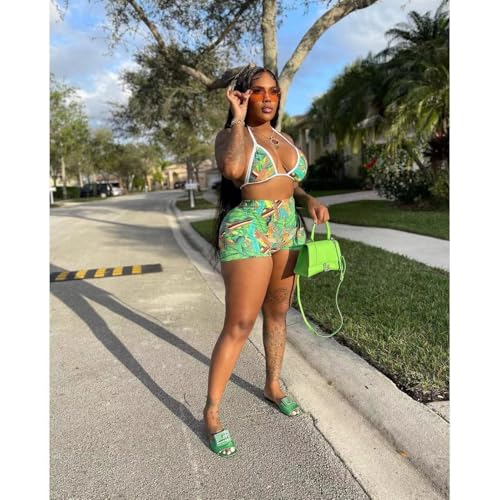 Traje de baño estampado para mujer ideal para tardes de piscina y playa 2